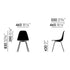 Cadeira Eames em Plástico DSX / Base Preta